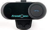 Bluetooth-мотогарнітура для шолома FreedConn T-Com VB радіо, інтерком 700 м, фото 4
