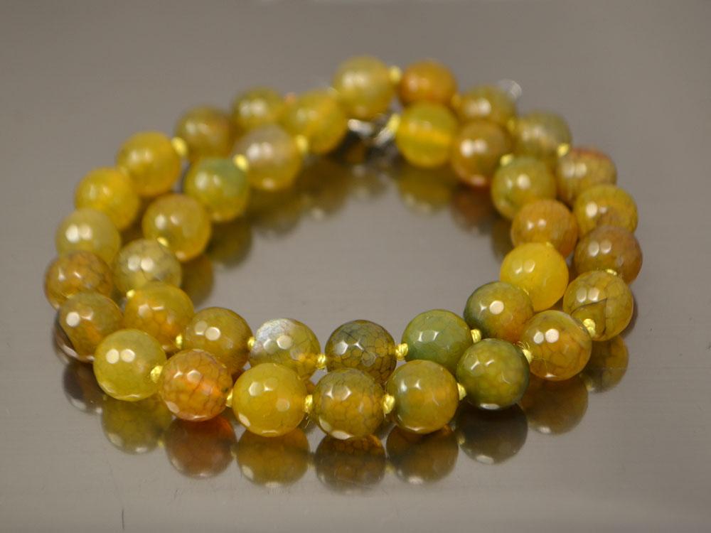 Агат Вены Дракона Оливка 10мм, Граненый Низка — Купить Недорого на Bigl ...