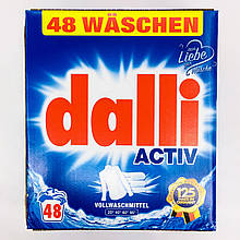 Cтиральный порошок Dalli Activ 3.12 кг 48 стирок для белого белья (бесфосфатный)