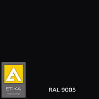 Краска порошковая полиэфирная Etika Tribo Черная RAL 9005 глянец