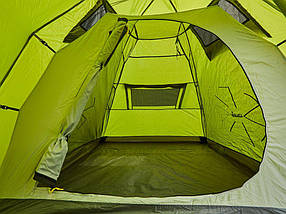 Тримісний намет Norfin Peled 3 | Двошарова трекінгова палатка з автоматичним каркасом і просторим тамбуром для туризму/риболовлі, фото 5