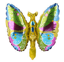 Фольгована міні-куля "Метелик золотий" 42х28 см (Китай)