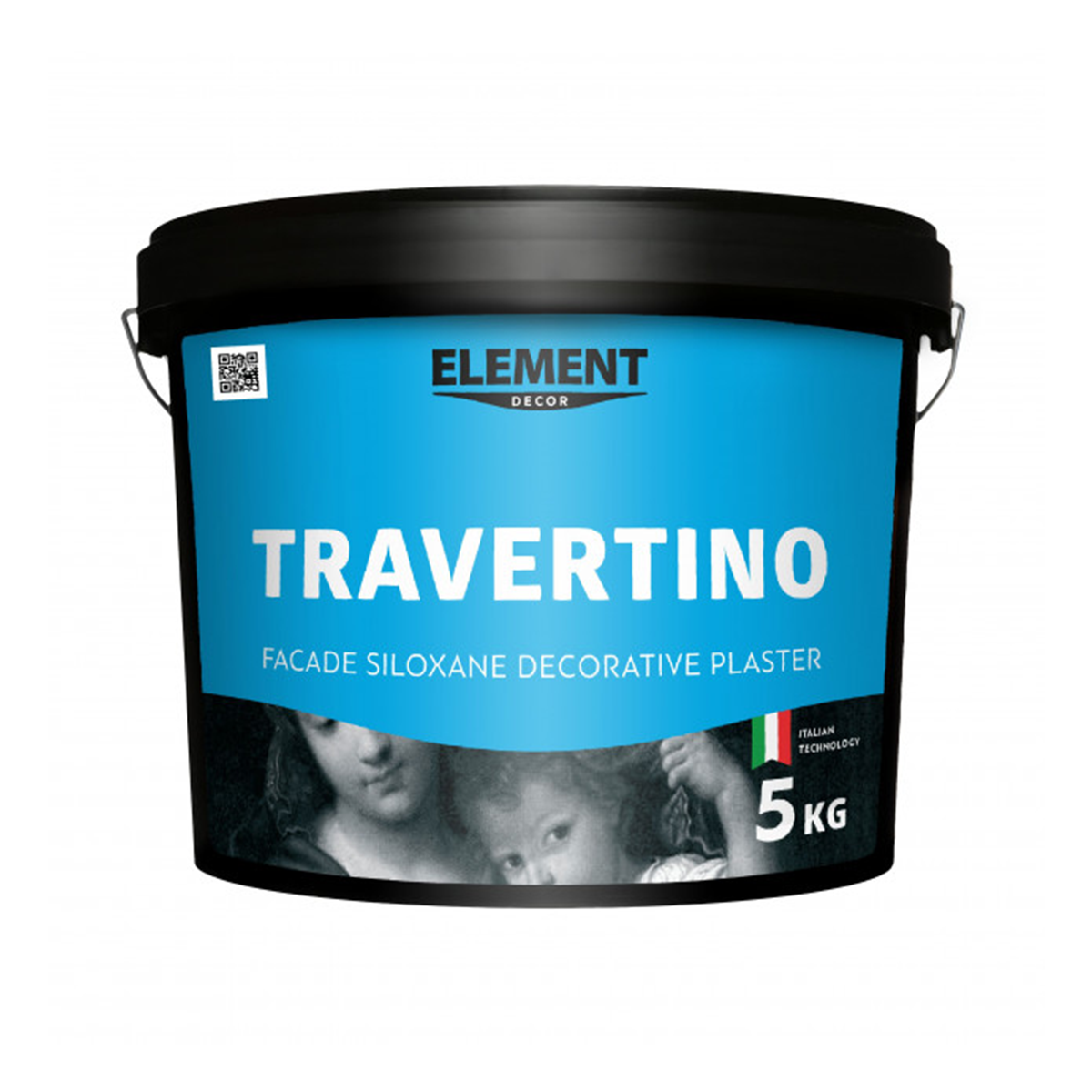 Декоративна штукатурка Element Decor Travertino білий 5кг, фото 1