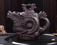 Чайник Дракон-Феникс из пурпурной глины