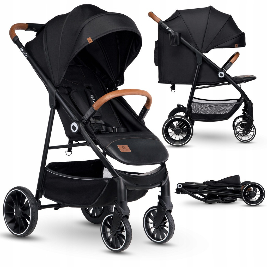 Прогулянкова коляска Lionelo Alexia BLACK ONYX