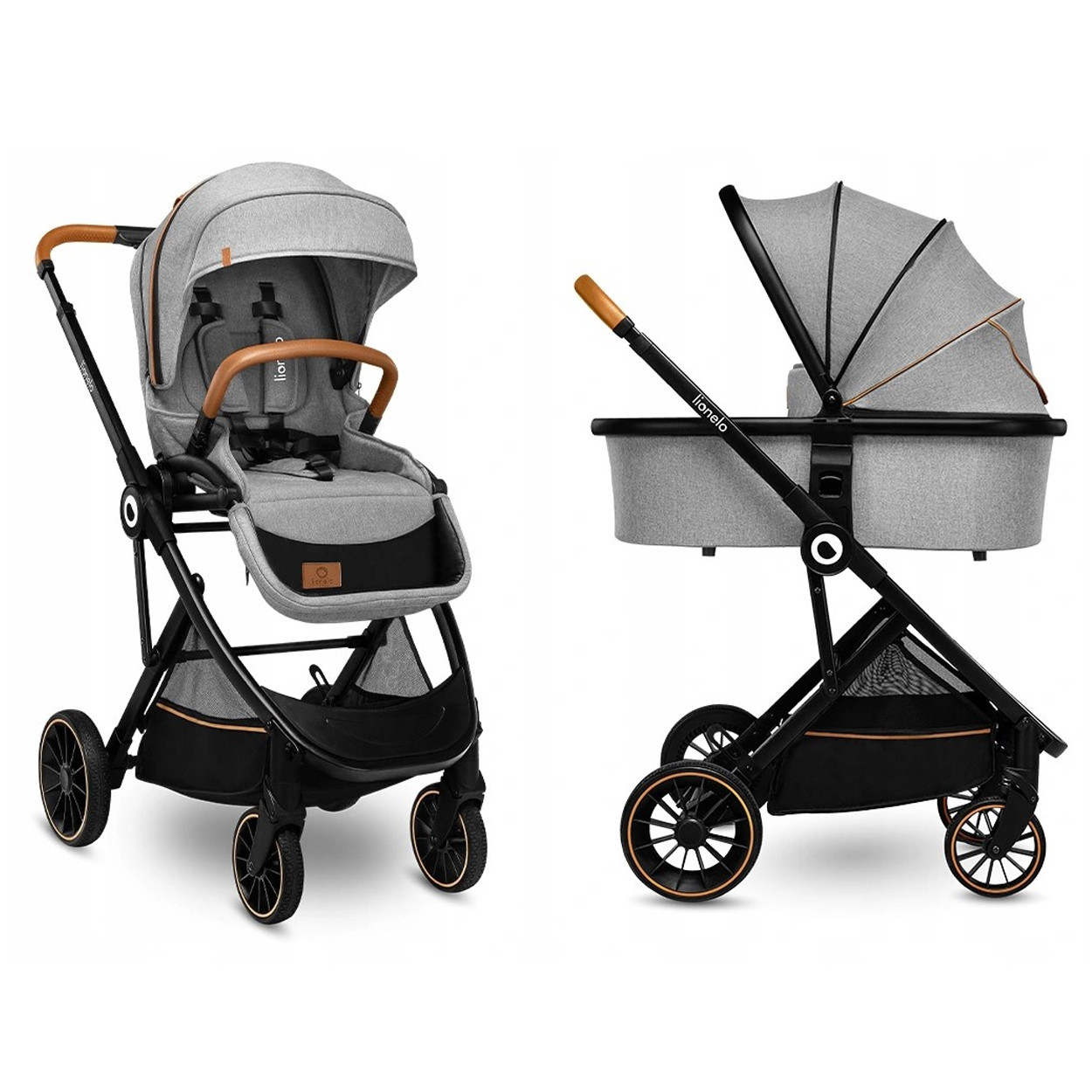 Універсальна коляска 2в1 Lionelo RIYA Grey Stone