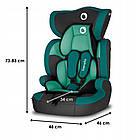 Автокрісло Lionelo Levi One 9-36 кг LAGOON, регульований підголівник, 5-точкові ремені безпеки, фото 6