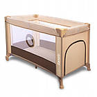 Манеж Lionelo Stefi BEIGE CHOCOLATE з боковим входом та захистом LockGuard для безпеки дитини, фото 5