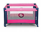 Манеж Lionelo Stefi PINK ROSE з боковим входом і захисною сумкою для безпечного використання, фото 7