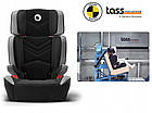 Автокрісло Lionelo HUGO ISOFIX 15-36 kg LEATHER GREY, фото 3