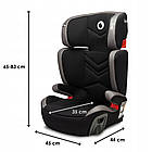 Автокрісло Lionelo HUGO ISOFIX 15-36 kg LEATHER GREY, фото 9