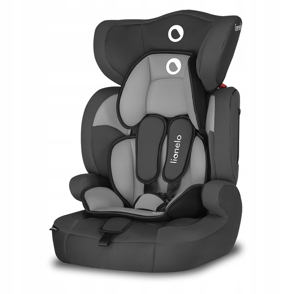 Дитяче автокрісло Lionelo Levi One 9-36 кг Black, регульований підголівник, 5-точкові ремені безпеки, фото 1
