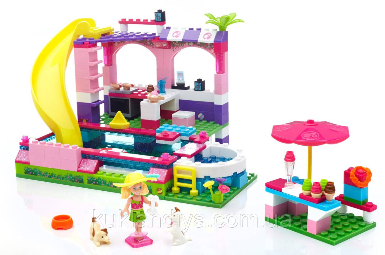 Конструктор Mega Bloks Barbie Вечеринка в Бассейне - фото 1 - id-p232688952