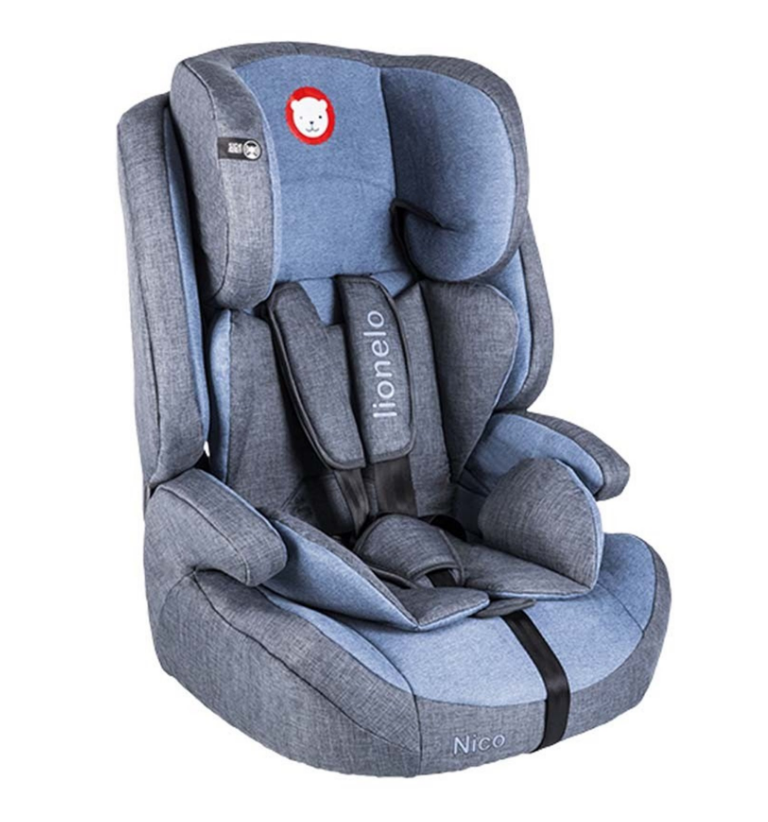 Автокрісло Lionelo Nico Blue 9-36 кг, синє, знімна спинка, безпека, комфорт, фото 1