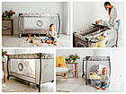 Ліжечко-манеж Lionelo SVEN PLUS YELLOW SCANDI, фото 5