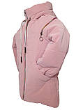 Стильна підліткова куртка з плащової тканини демісезонна на дівчинку з капюшоном весна-осінь від виробника, фото 4