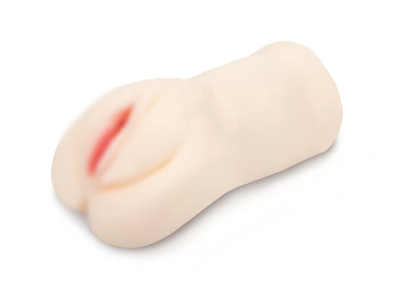 Мастурбатор вагіна й анус із біошкіри Brazzers, 16х9 см., фото 1