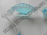 Дитячі окуляри для плавання блакитного кольору (антифог, захист від UV-променів), фото 6