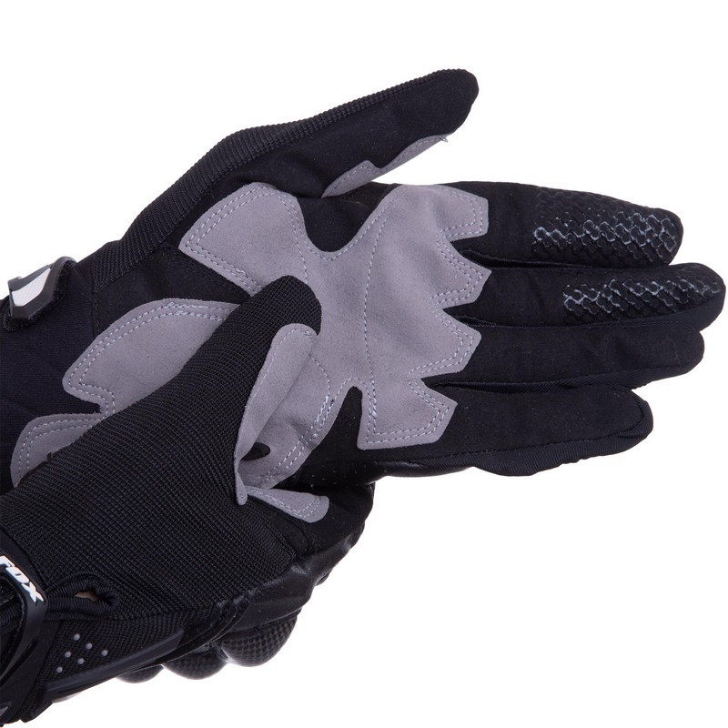Мото перчатки кожаные с закрытыми пальцами и протектором FOX MS-6802: Gsport - фото 3 - id-p884185794