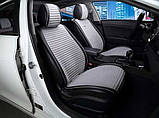 Накидки на передні сидіння CarFashion, модель MONACO FRONT, сірий/чорний, фото 7