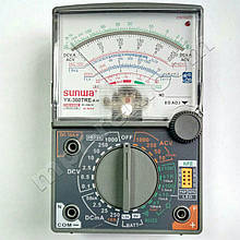 Мультиметр аналоговий SUNWA YX-360TRE-A-H (1000В, DC10A, 20МОм, hFE, тест батарей, звукова продзвонювання)