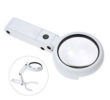 Лупа-трансформер ручна, настільна Magnifier NO.FS37RC з підсвічуванням