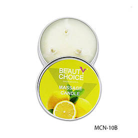 Масажна свічка для рук (манікюру) Beauty Choice лимон MCN-10В, 40 мл