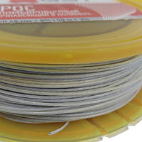 Трос пломбувальний неіржавкий у полімері 0,6 мм у котушці 50 м