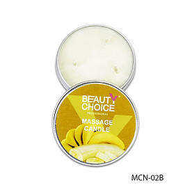 Масажна свічка для рук (манікюру) Beauty Choice банан MCN-02В, 40 мл