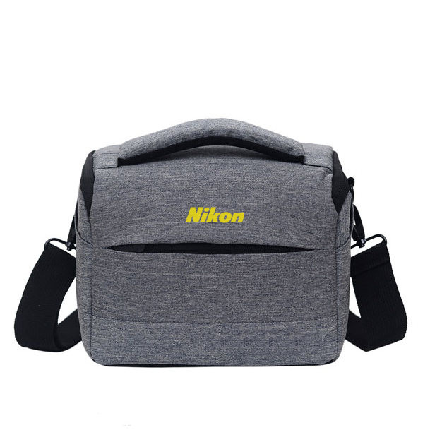 Сумка для фотоапарата Nikon D Никон протиударна Сірий з чорним ( код: IBF063SB )