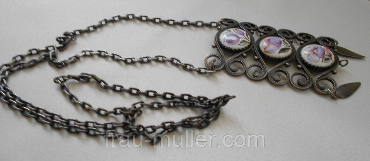 Срібне прикраса з емаллю Вірменія, фото 1