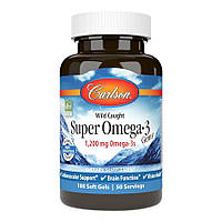 Жирные кислоты Carlson Labs Wild Caught Super Omega-3 Gems 1200 mg, 100 капсул
