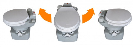Биотуалет кассетный портативный дачный туалет поршневой смыв переносной унитаз - фото 4 - id-p1463129529