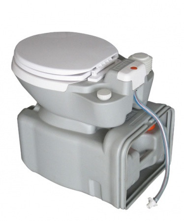Биотуалет кассетный портативный дачный туалет поршневой смыв переносной унитаз - фото 5 - id-p1463129529