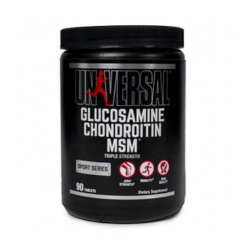 Глюкозамін Хондроітин МСМ Юніверсал / Universal Glucosamine Chondroitin MSM Sport Series для суглобів (90 tab)