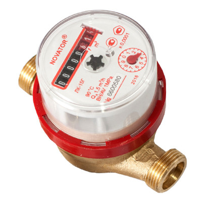 Лічильник для гарячої води Novator ЛК-15 1/2", фото 1