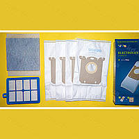 Комплект фильтров и мешков 4 шт для пылесосов Philips Electrolux. FC9170, FC9174 и др