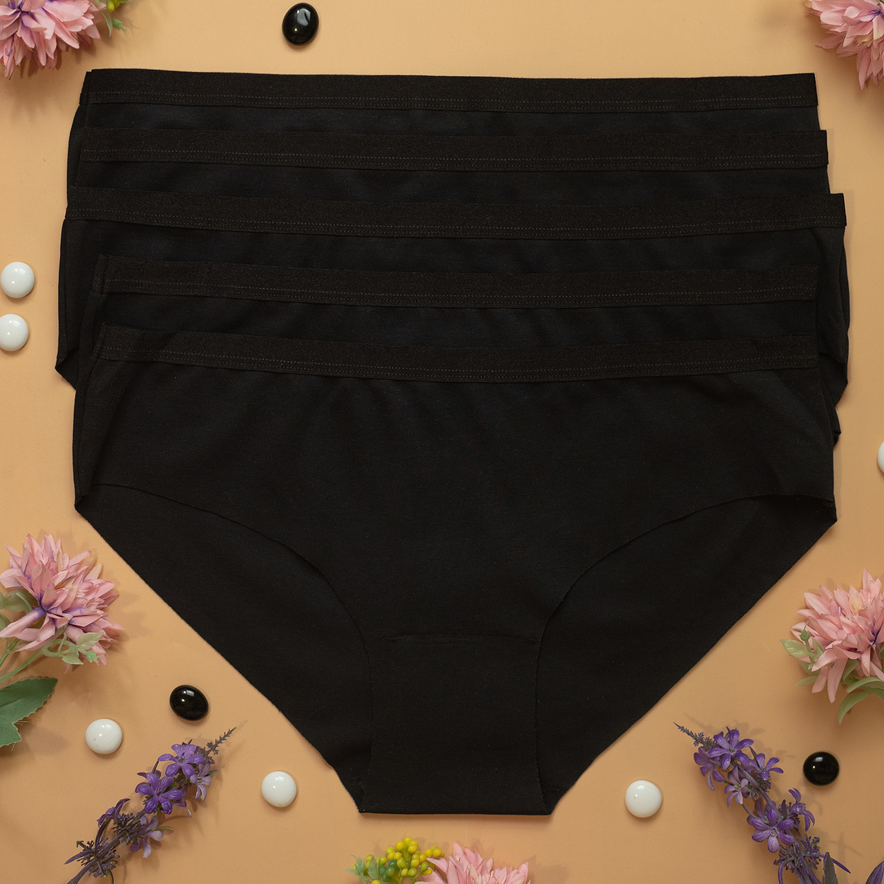 Труси жіночі сліпи безшовні Nicoletta Туреччина батал 3XL | 5 шт.