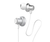 Проводные наушники 3.5 мм Hoco M44 Magic sound с микрофоном, Silver