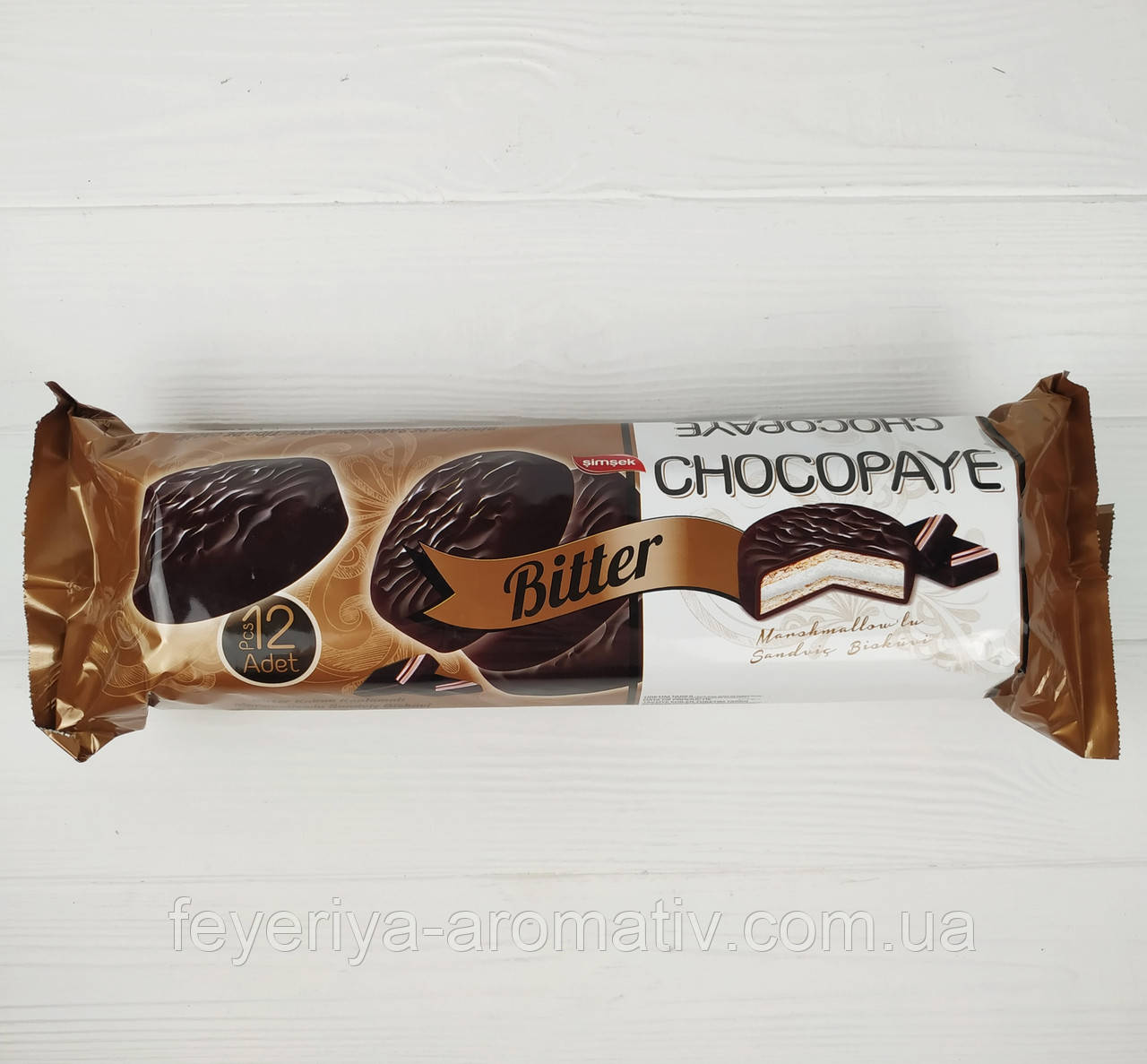 Печиво з гірким шоколадом Chocopaye Bitter, 12шт (Туреччина)
