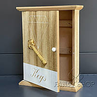 Ключниця дерев'яна "Keys. Діамант", Ключница "Ключ с диамантом" 2139-5, фото 2