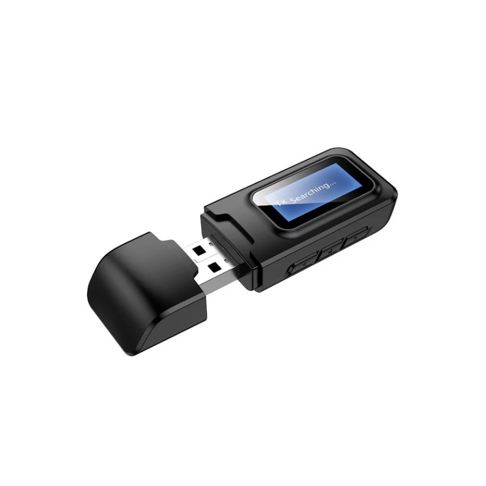 Bluetooth 5.0 приймач-передавач 3.5-мм AUX стереоаудіоаудіопровідний адаптер.