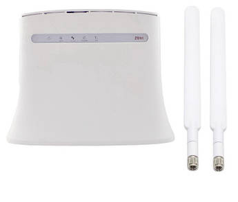 4G Wi-Fi роутер ZTE MF283U (phone ports) + комплект антен 10 dBi
