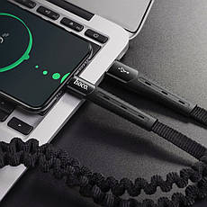 USB кабель Hoco U78 0,8-1,2 m Type-C чорний, фото 3