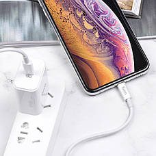 USB кабель Hoco X36 1m 3A Type-C на Lightning білий, фото 2