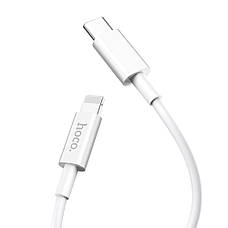 USB кабель Hoco X36 1m 3A Type-C на Lightning білий, фото 2