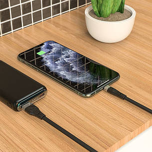USB кабель Hoco X53 1m Lightning чорний, фото 2