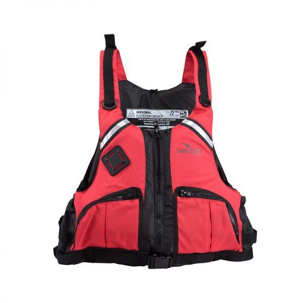 Рятувальний жилет на воді SeaBird Pro Vest страхувальні жилети для туризму, спорту, риболовлі XL червоний, фото 1