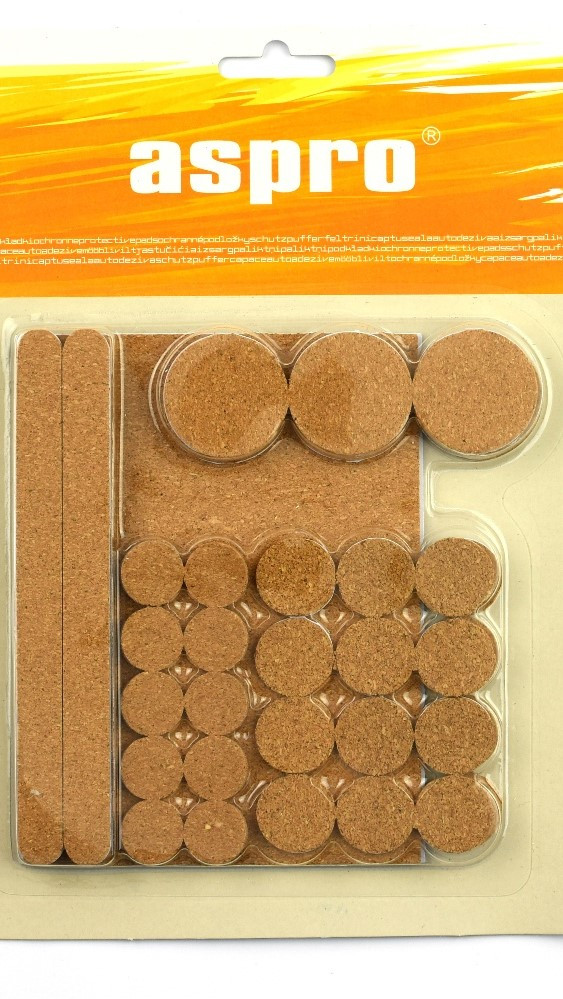 Пробкові підкладки для меблів ASPRO самоклейні., фото 1
