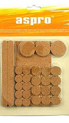 Пробкові підкладки для меблів ASPRO самоклейні.